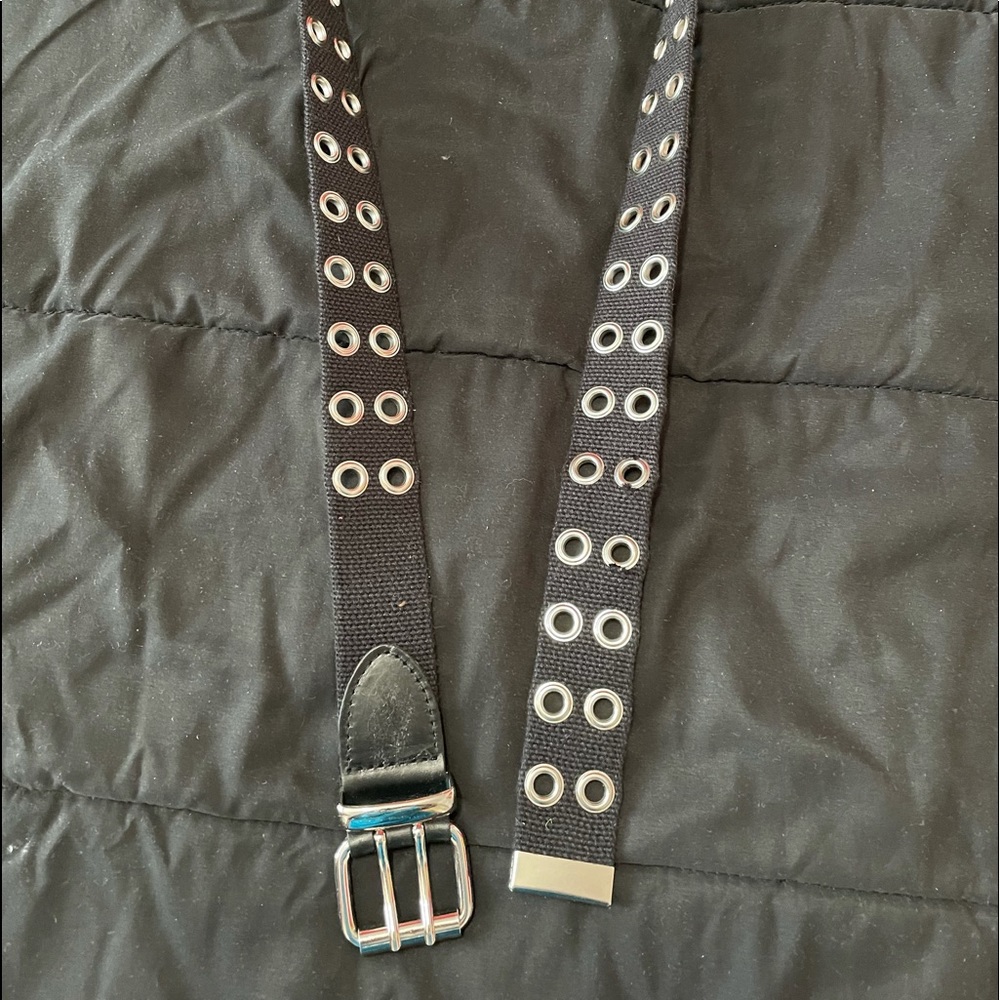 Black and Silver Studded Belt
